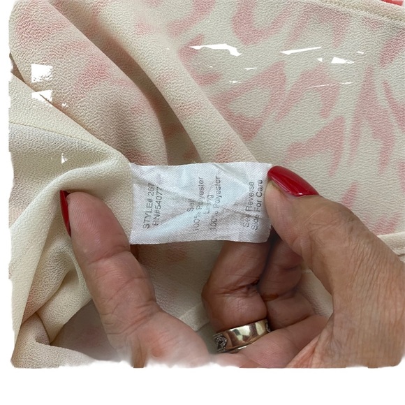 CAbi Pink FLIRTY Animal Print Cami Tunic Tank Top Size Small - Picture 11 of 11